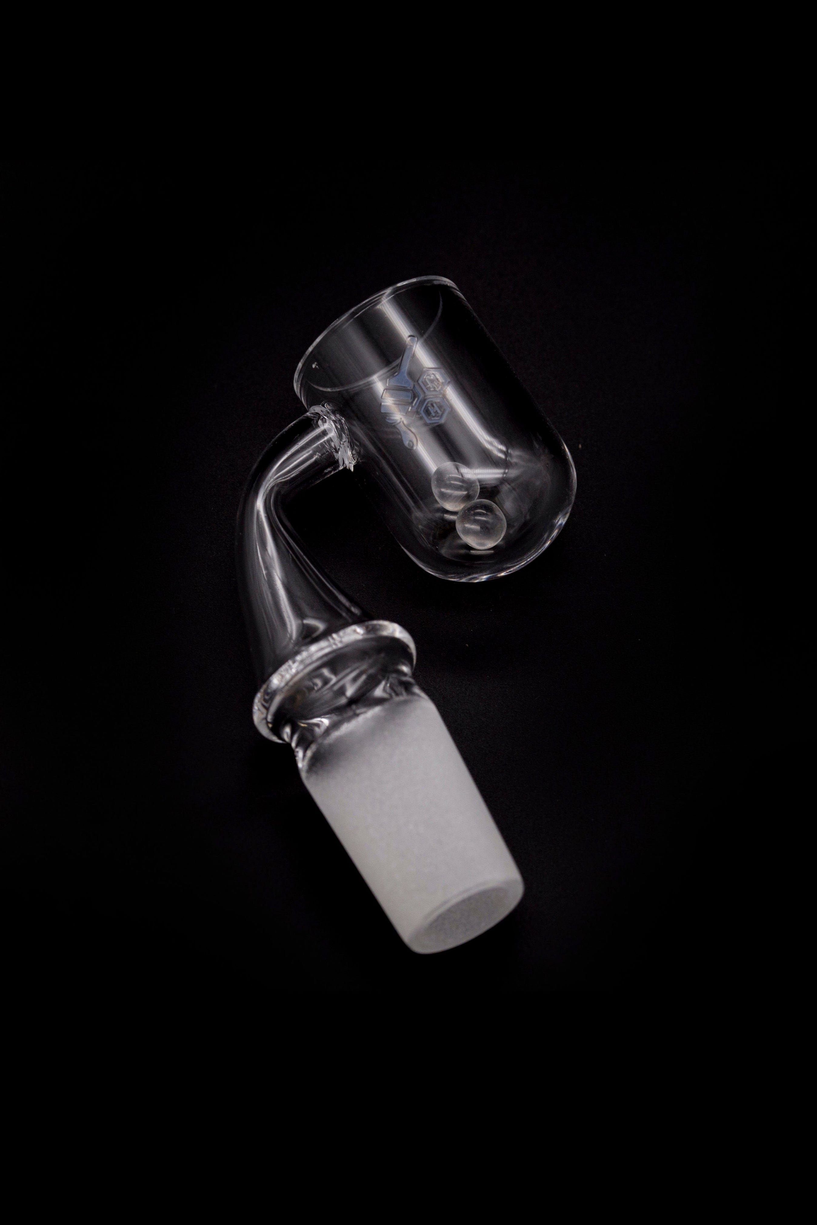 Honeybee Herb Honey Cyclone Quartz Banger - Yellow Line