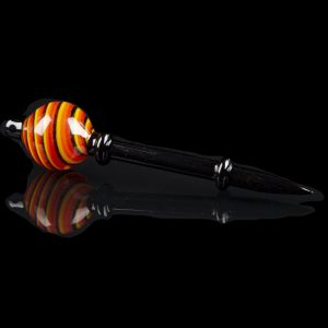 Swirly Spherical Carb Cap with Dabber
