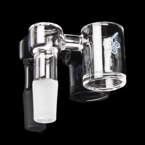 Honeybee Herb 90 Degree Original Bevel Sidecar Quartz Banger - Yellow Line