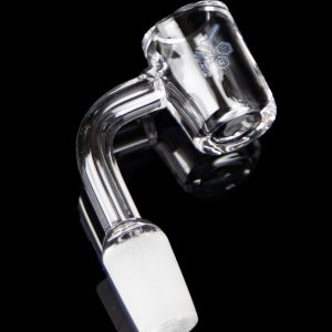 Honeybee Herb 90 Degree Thick Original Quartz Banger - Yellow Line