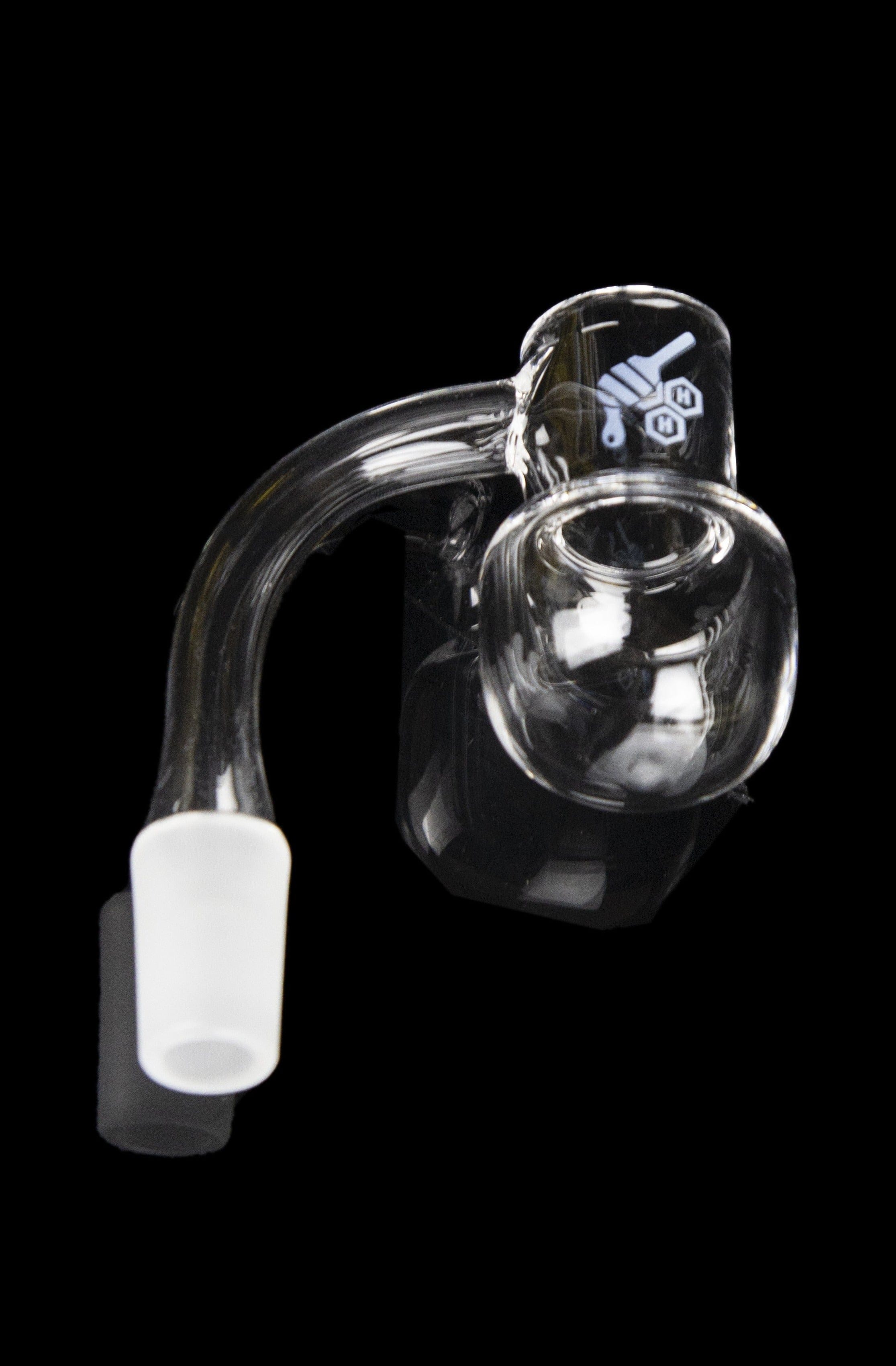 Honeybee Herb 90 Degree Honey Kettle Quartz Banger - Yellow Line