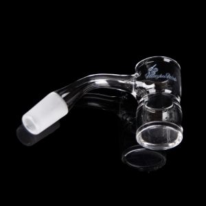 Honeybee Herb 45 Degree Honey Bevel Splash Bucket Quartz Banger - Black Line
