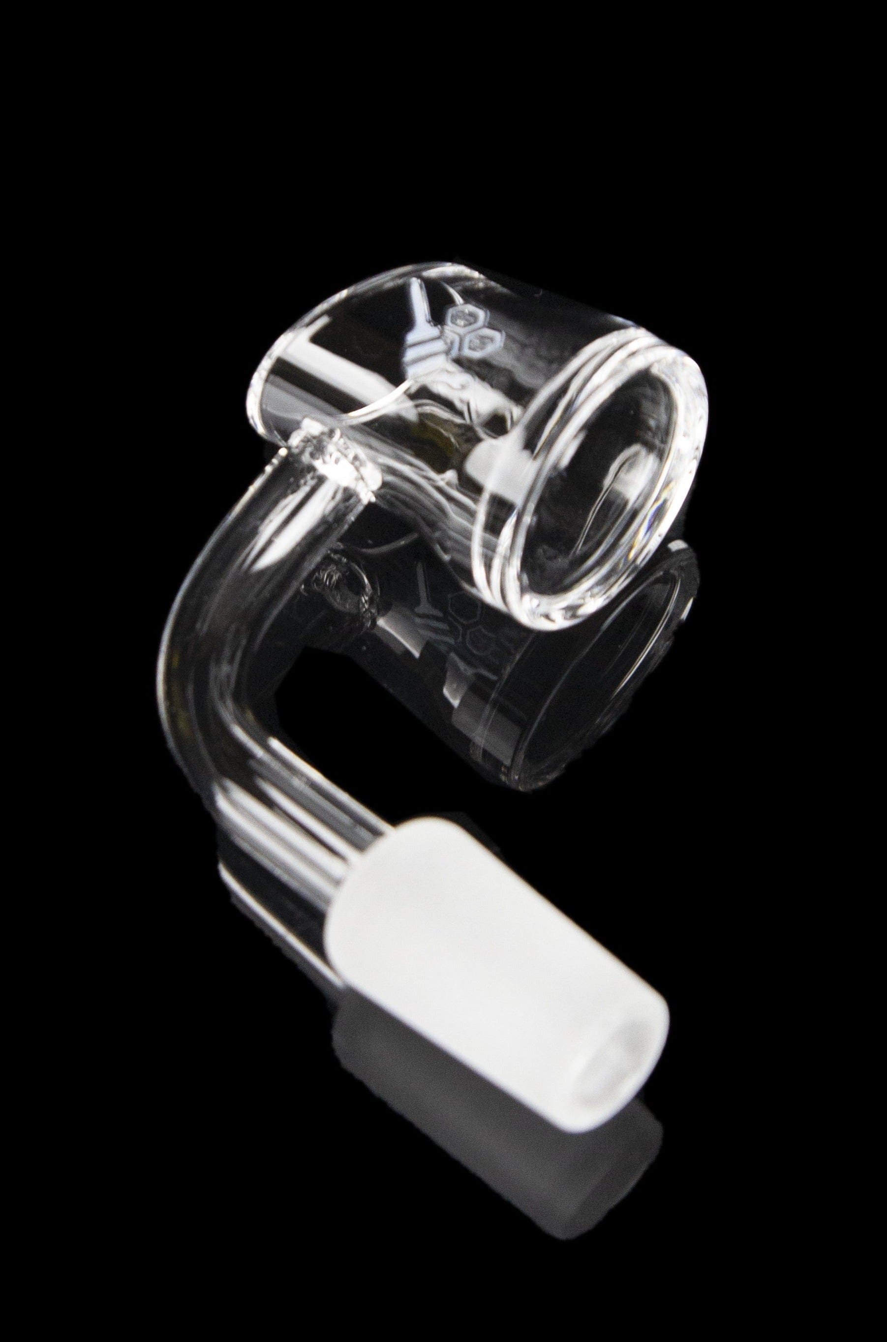 Honeybee Herb 90 Degree Fat Bottom Quartz Banger - Yellow Line