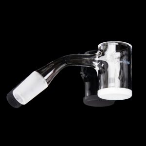 Honeybee Herb 45 Degree Honey & Milk Bevel Quartz Banger - Black Line