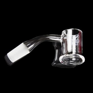 Honeybee Herb 45 Degree Honey Mug Quartz Banger - Yellow Line