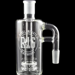 Rebel Initiate Glassworks Double Showerhead Perc Ashcatcher