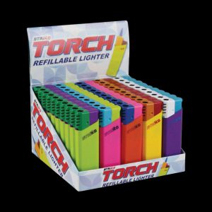 Jet Torch Multi Color Butane Lighter - Bulk 50 Pack