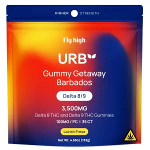 Lavish Fresa URB Gummy Getaway Barbados Delta 8/9 Gummies 3500MG