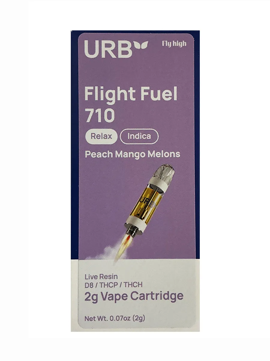 Peach Mango Melons URB Flight Fuel 710 Relax Cartridge 2G