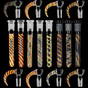 Pulsar Candy Twist Downstem and Bowl Bundle - Bulk 16 Pack
