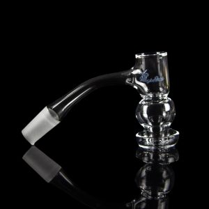 Honeybee Herb Honeysuckle Bubble Quartz Banger - Black Line