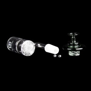 Dank Banger Waffle Bottom Quartz Banger - Splash Guard Combo Set
