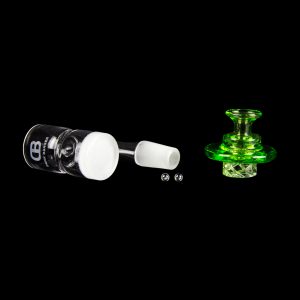 Dank Banger Opaque Waffle Bottom Quartz Banger - Splash Guard Combo Set