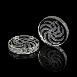 Dank Banger Etched Flat Carb Cap - 2 Pack