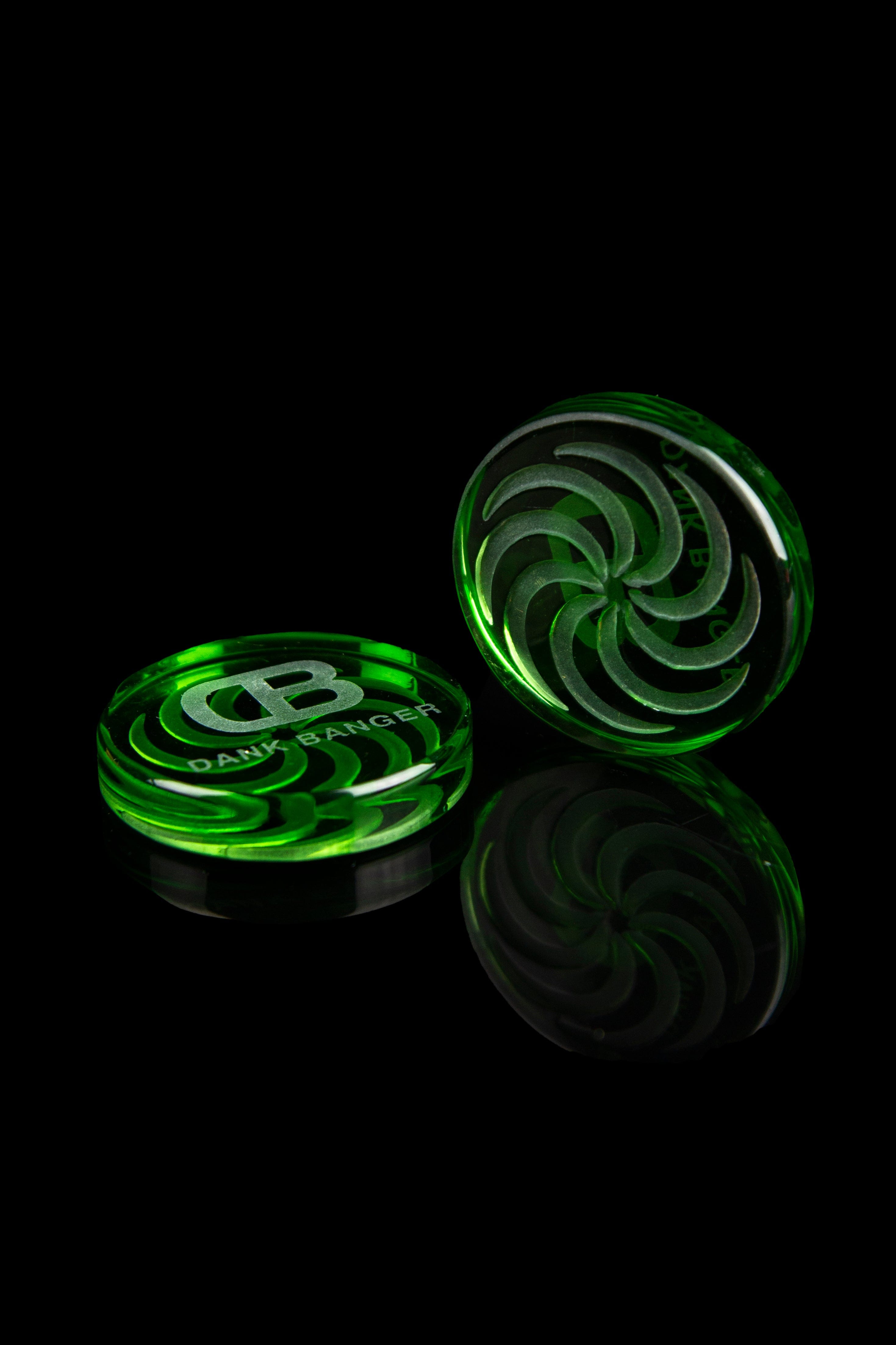 Dank Banger Etched Flat Carb Cap - 2 Pack