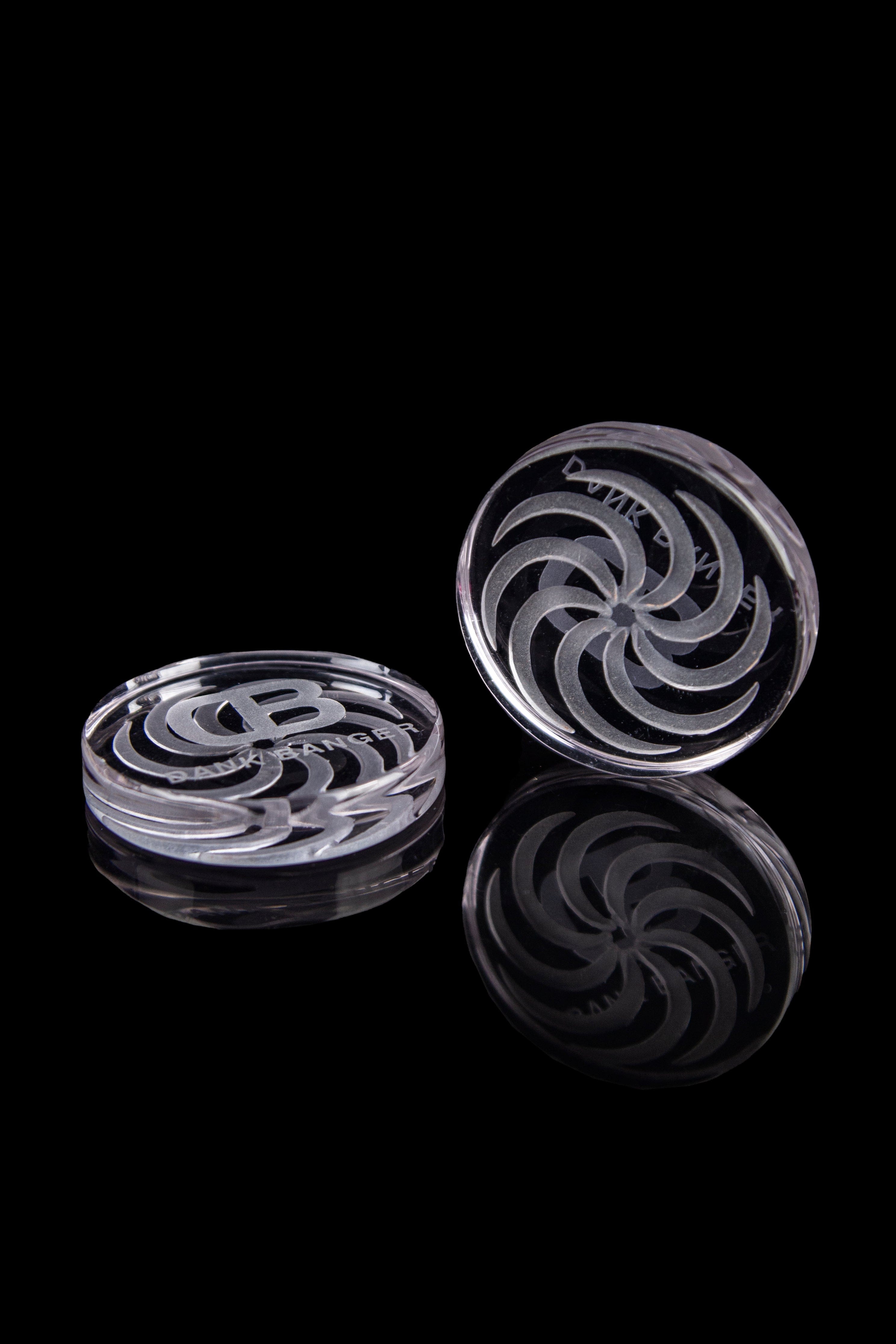 Dank Banger Etched Flat Carb Cap - 2 Pack