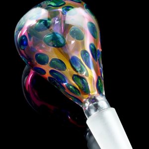 Smoke Cartel ""Bubble Bulb"" Cobalt Drop Fumed Flower Bowl