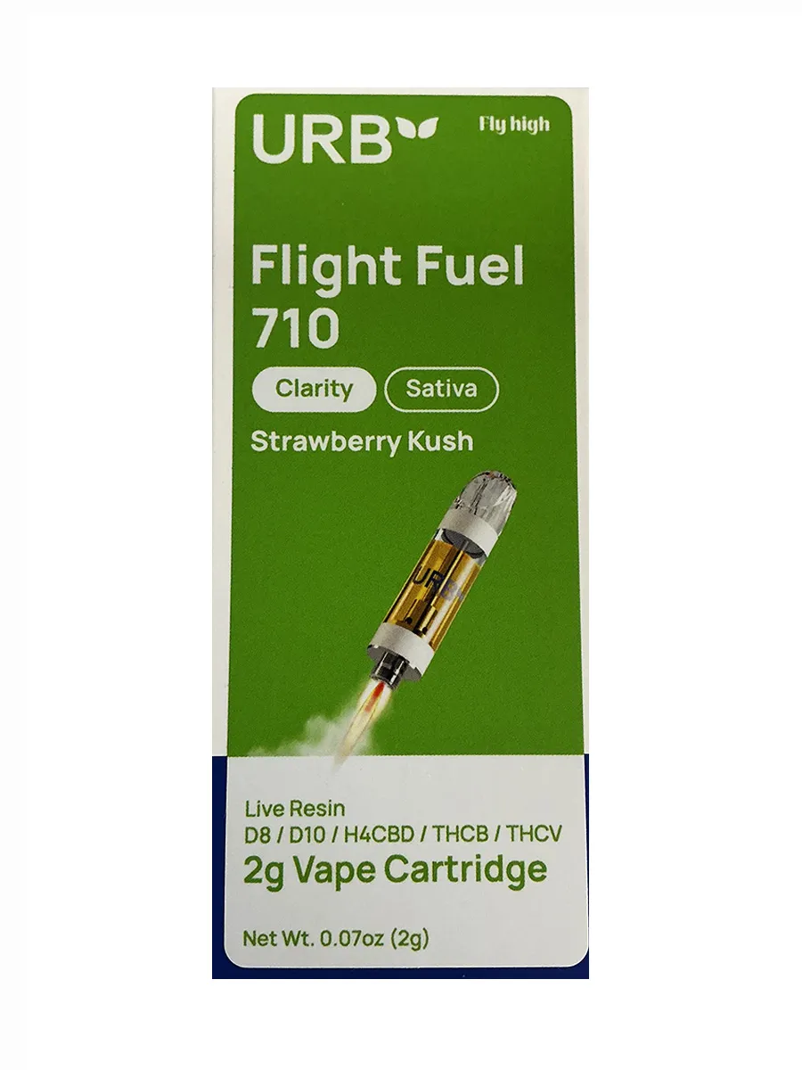 Strawberry Kush URB Flight Fuel 710 Clarity Cartridge 2G