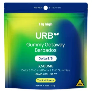 Tropical Breeze URB Gummy Getaway Barbados Delta 8/9 Gummies 3500MG