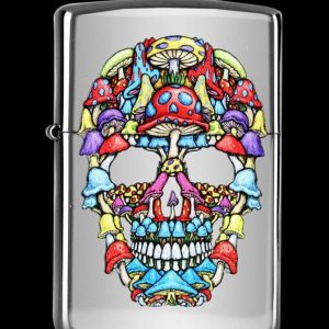 Zippo Lighter - Death to Self Shroom Skull
