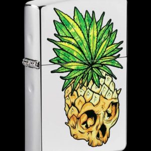 Zippo Lighter - Pineapple Leaf Skull