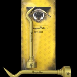 Honeybee Herb Titanium Bent Dabber with Carb Cap