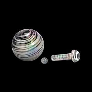 Honeybee Herb Glass Mushroom Pillar Terp Set