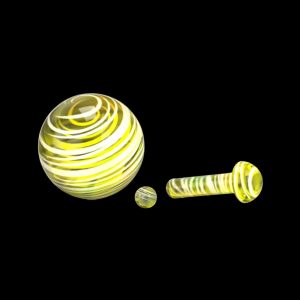 Honeybee Herb Glass Mushroom Pillar Terp Set