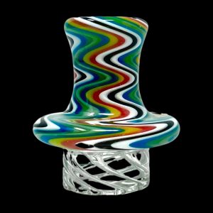 AFM Glass Turbo Reversal Glass Spinner Carb Cap + 2 Pearls