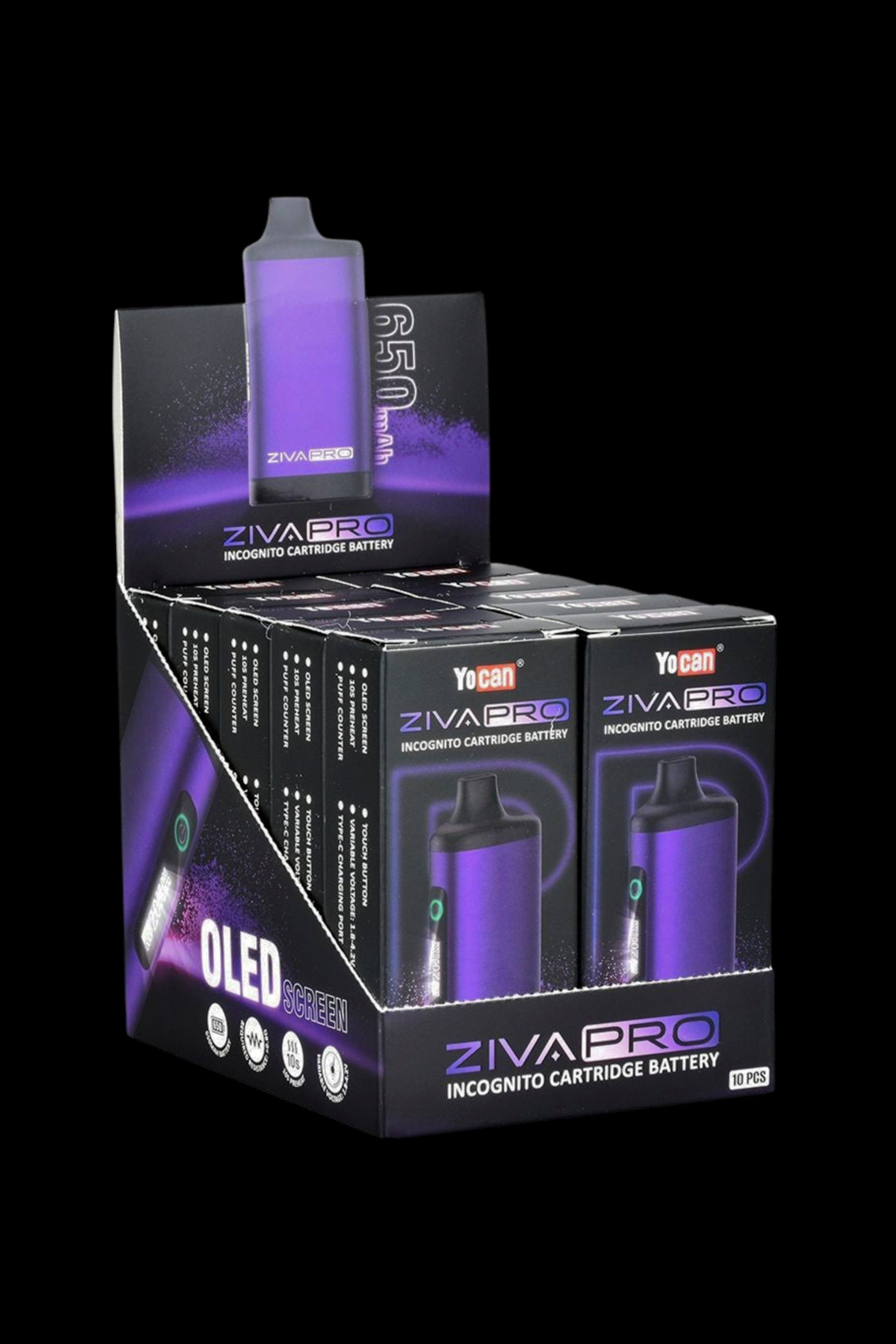 Yocan Ziva Pro Auto-Draw 510 Battery - 10ct Display