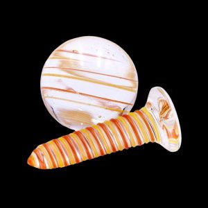 The Stash Shack Glass Terp Screw and Marble Slurper Cap Set