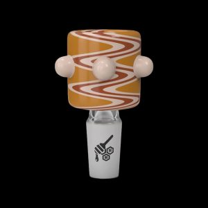 Honeybee Herb Cylinder Zig Zag Stripped Flower Bowl