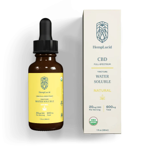 Organic Full-Spectrum Water Soluble CBD - Natural Flavor - Natural / 600mg