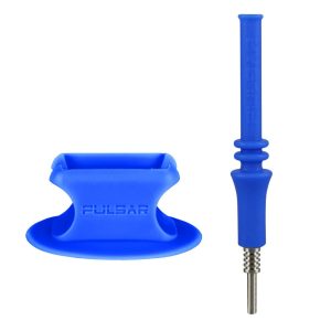 Pulsar Rip Silicone Vapor Straw W Stand - Blue