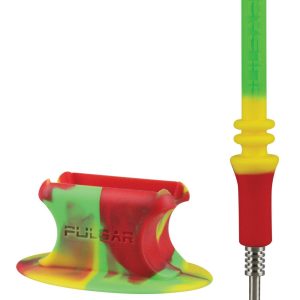 Pulsar Rip Silicone Vapor Straw W Stand - Rasta