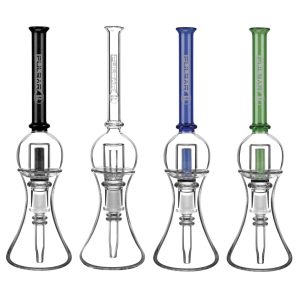 Pulsar Bubble Vapor Vessel W/ Quartz Tip & Stand - 8.5" / 10Mm / Assorted Colors