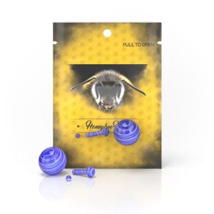 Glass Mushroom Pillar Terp Set - BLUE