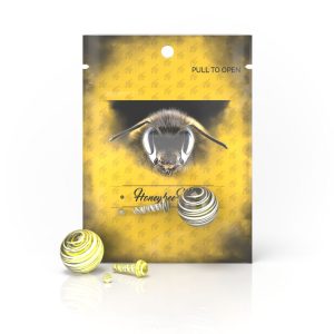 Glass Mushroom Pillar Terp Set - YELLOW