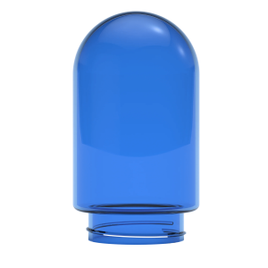 Single Large Glass Globe - Blue