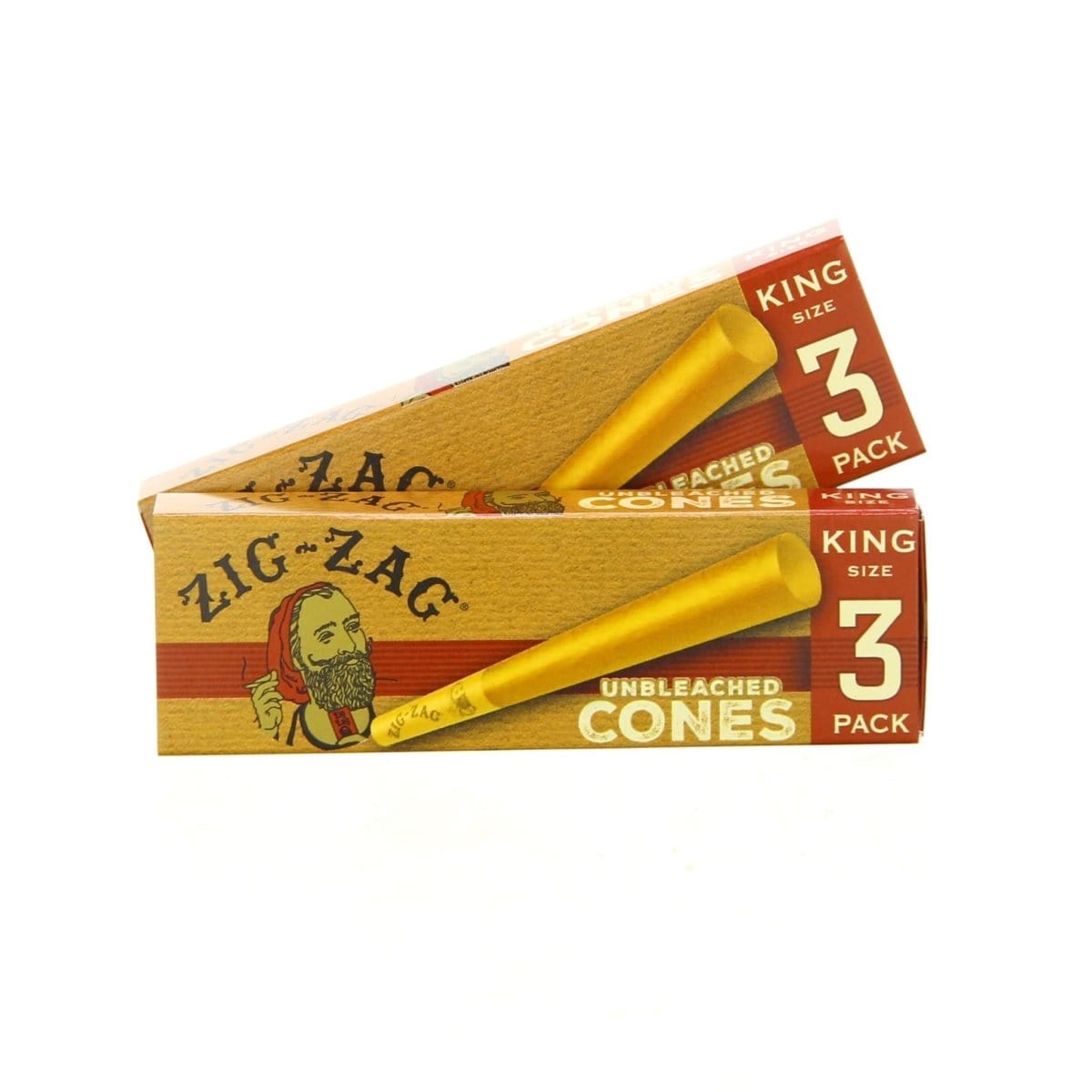 Zig Zag King Size Unbleached Pre-Rolled Cones - 5 pack