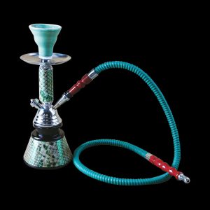 Green Snakeskin Single Hose Hookah
