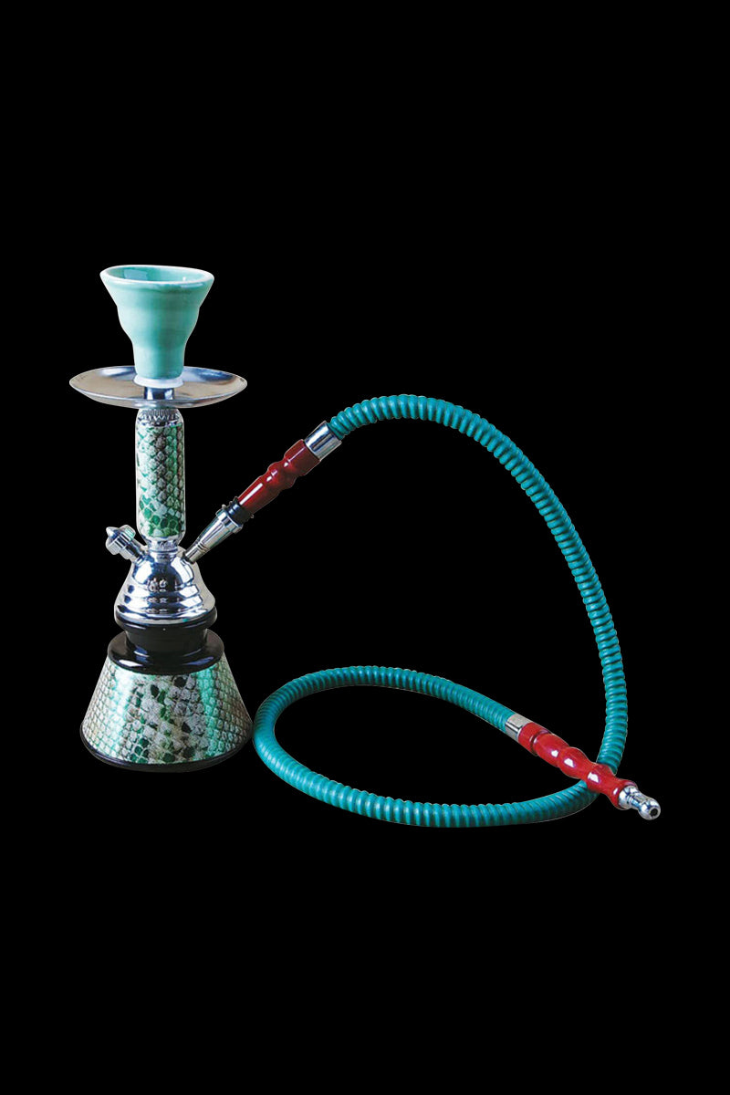 Green Snakeskin Single Hose Hookah