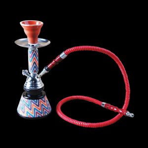 Single Hose Hookah With a Wavy Pattern