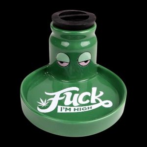 Ceramic 2 in 1 Airtight Stashtray - F*ck I'm High