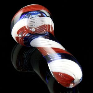 Glassheads ""Yankee Doodle"" Patriotic USA Made Spoon