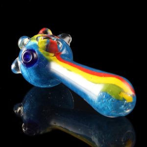 Glassheads ""Rainbow Ripper"" Spoon with Marble Head